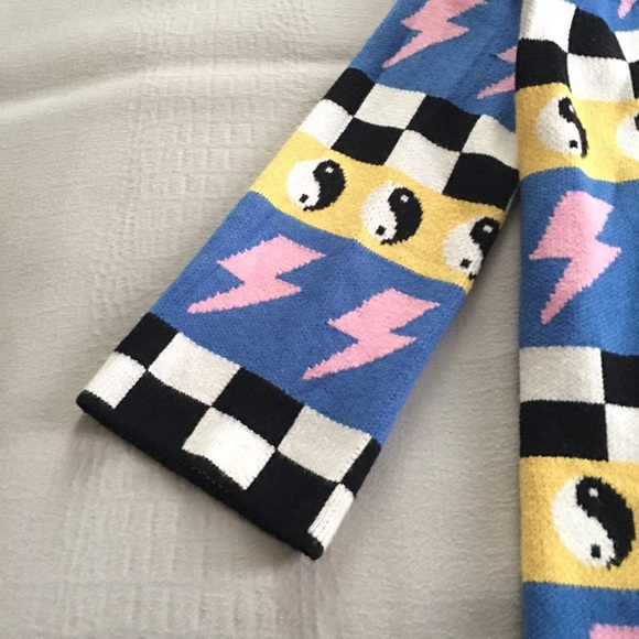 Dressed In LALA Wonderstruck Luxe Fringe Cardigan Size S/M Oversized Ultra Soft - Picture 10 of 16